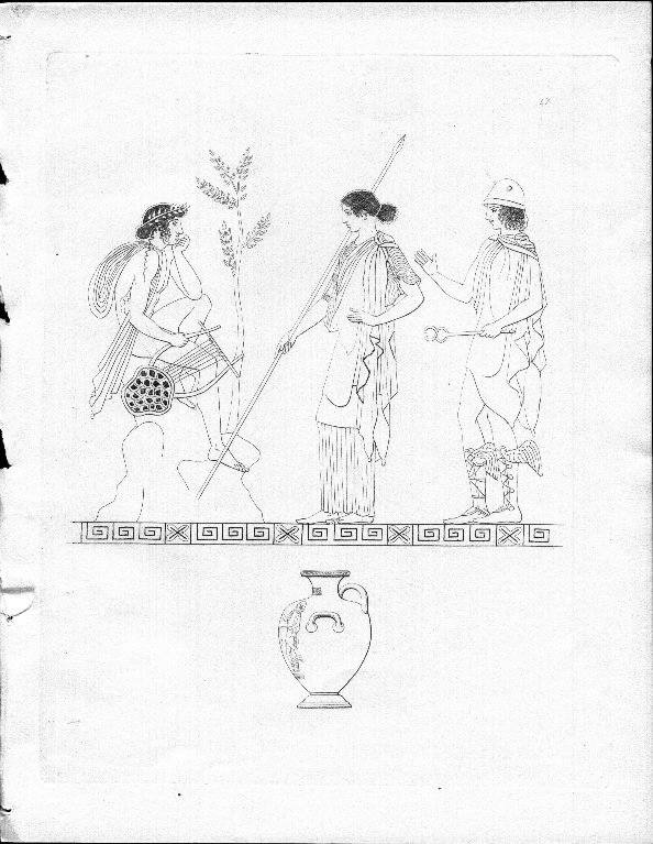 A Hydria from Nola showing Apollo, Casandra and Hermes